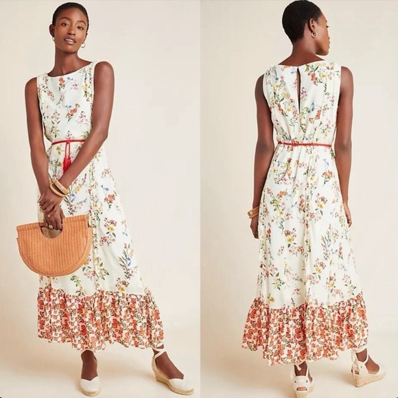 Farm Rio x Anthropologie Jemima Floral Maxi Dress - Picture 1 of 7